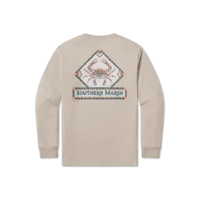 Youth Mosaic Crab Tee - Long Sleeve